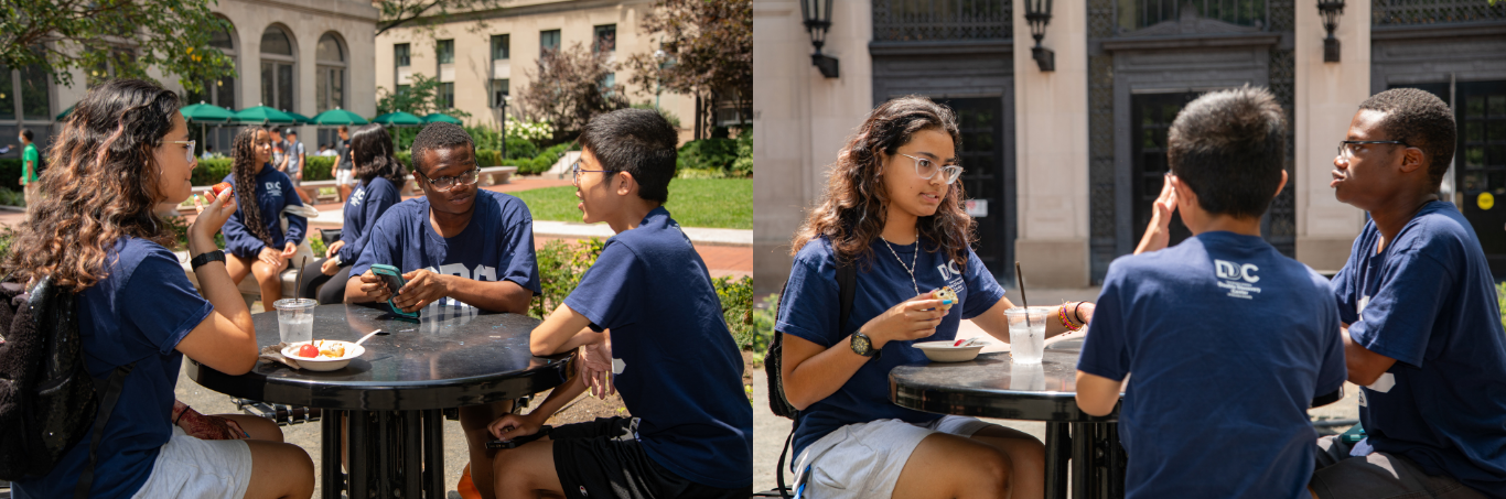 Students at Tables