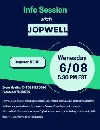 JOPWELL info session poster
