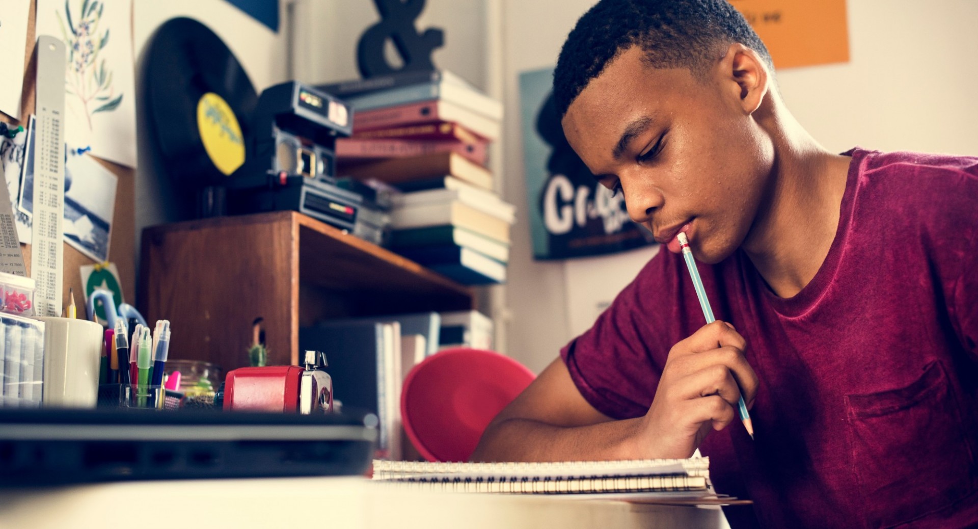 Student Studying